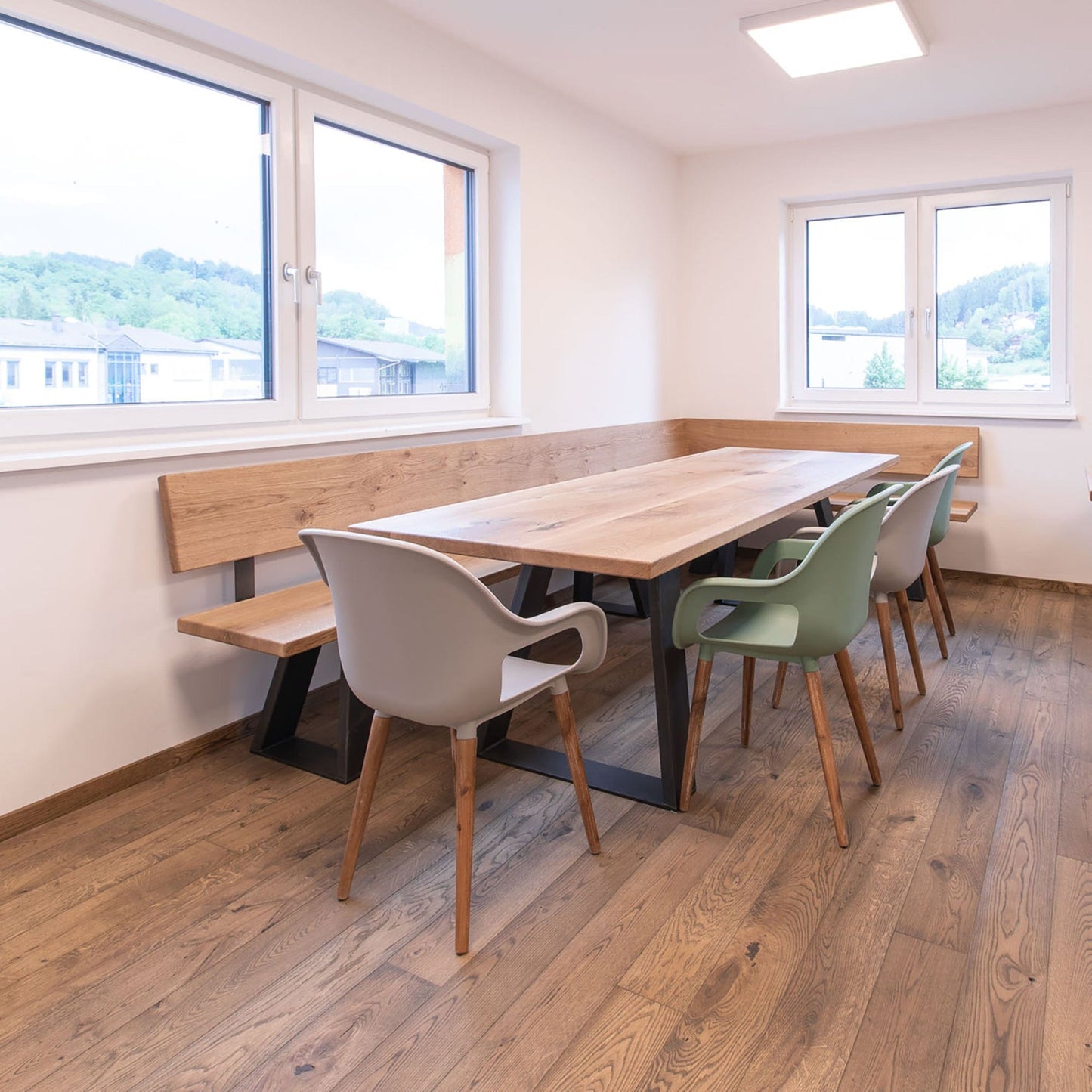 Outlet - Pavimento in rovere Blackwashed (2ª scelta) massiccio, oliato pronto per l'uso