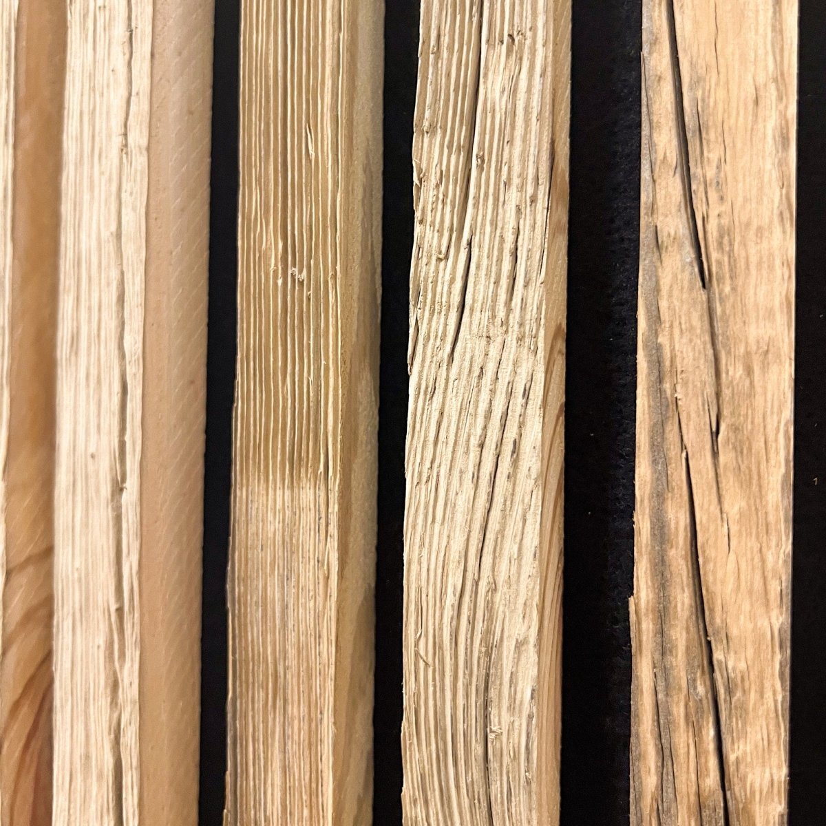 Pannello acustico in legno antico massiccio