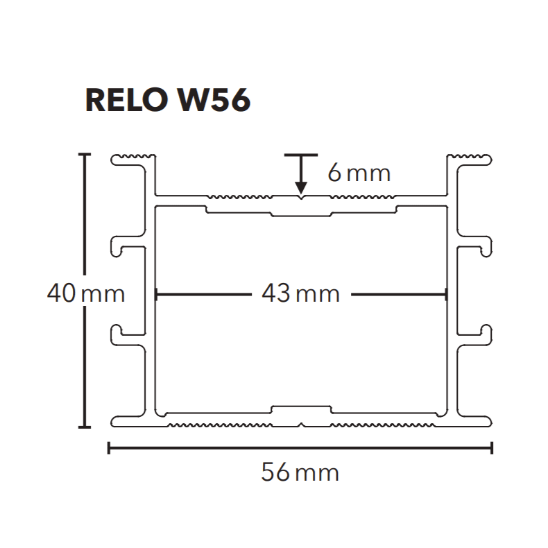 Aluminum Rail Substructure for Wooden Decks 'ALU RELO K'