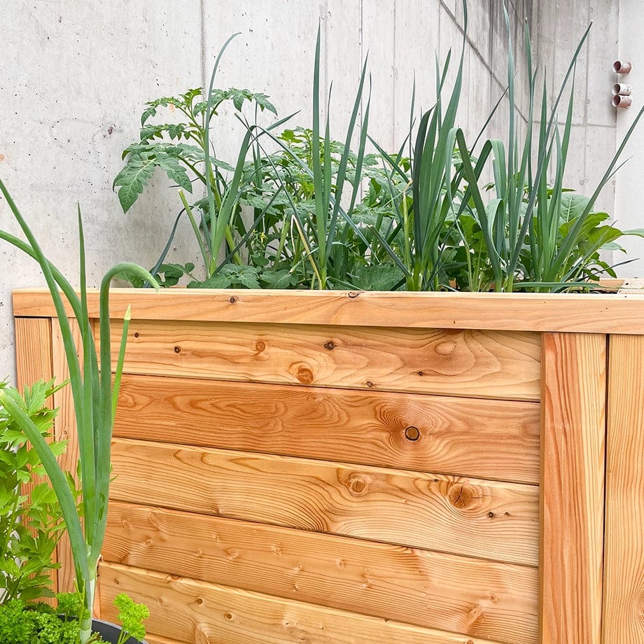 Outsunny Letto Per Orto Rialzato Con 2 Ruote In Legno, Fioriera - Foto 5