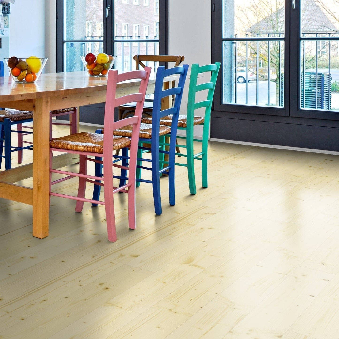 Pavimento in legno Abete legnoso, oliato pronto all'uso