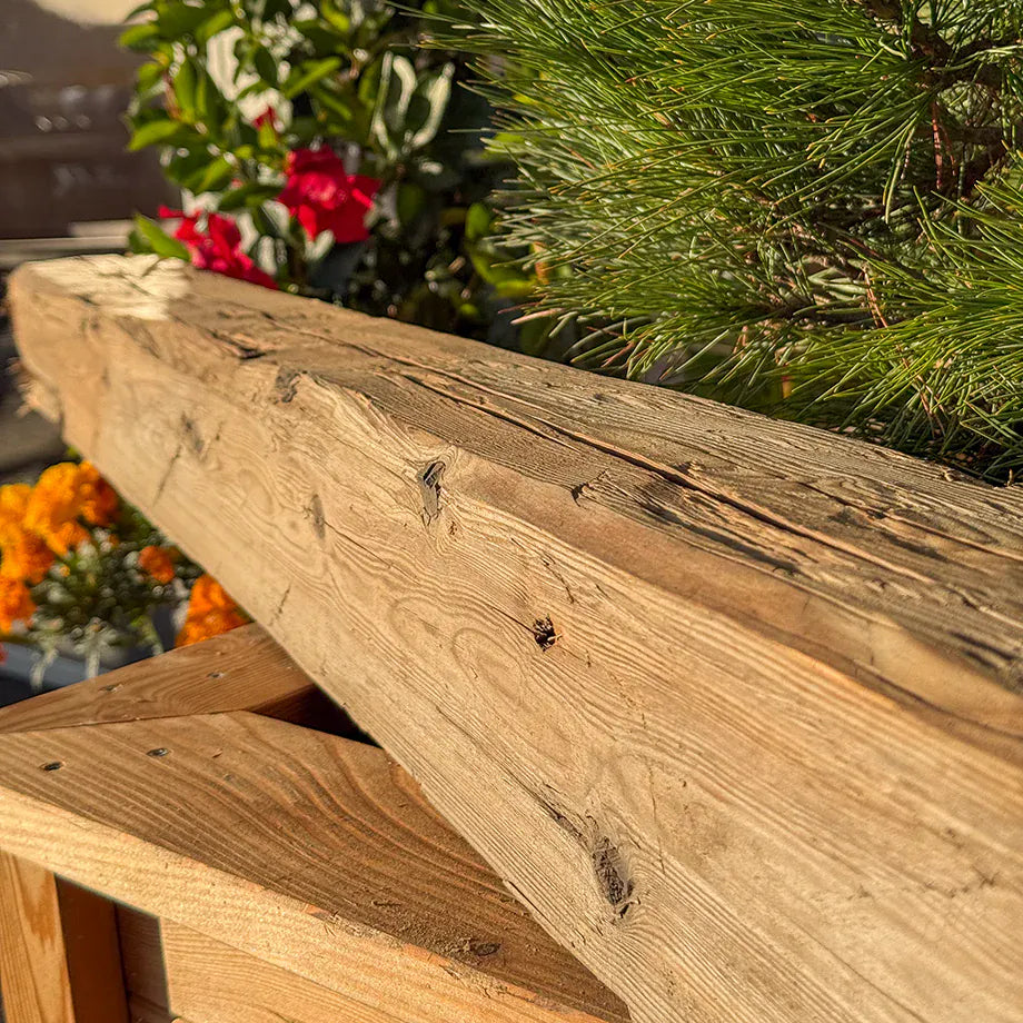 Beams made of genuine reclaimed wood
