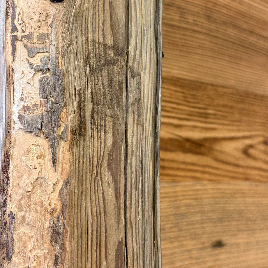 Beams made of genuine reclaimed wood