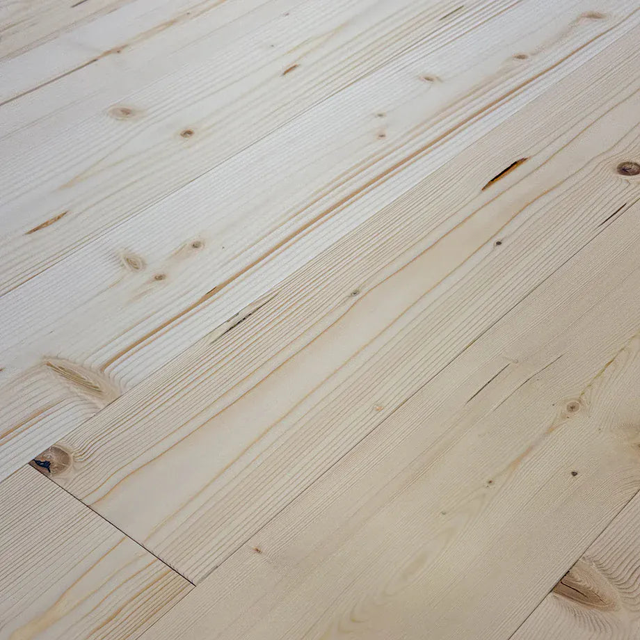 Holz Fußboden Fichte Mezzo massiv, soft white wohnfertig geölt