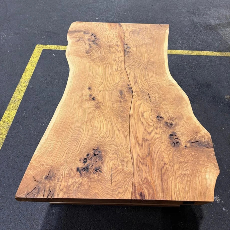 Tavolo i in legno di quercia massello NORBERT 90 x 180 cm -