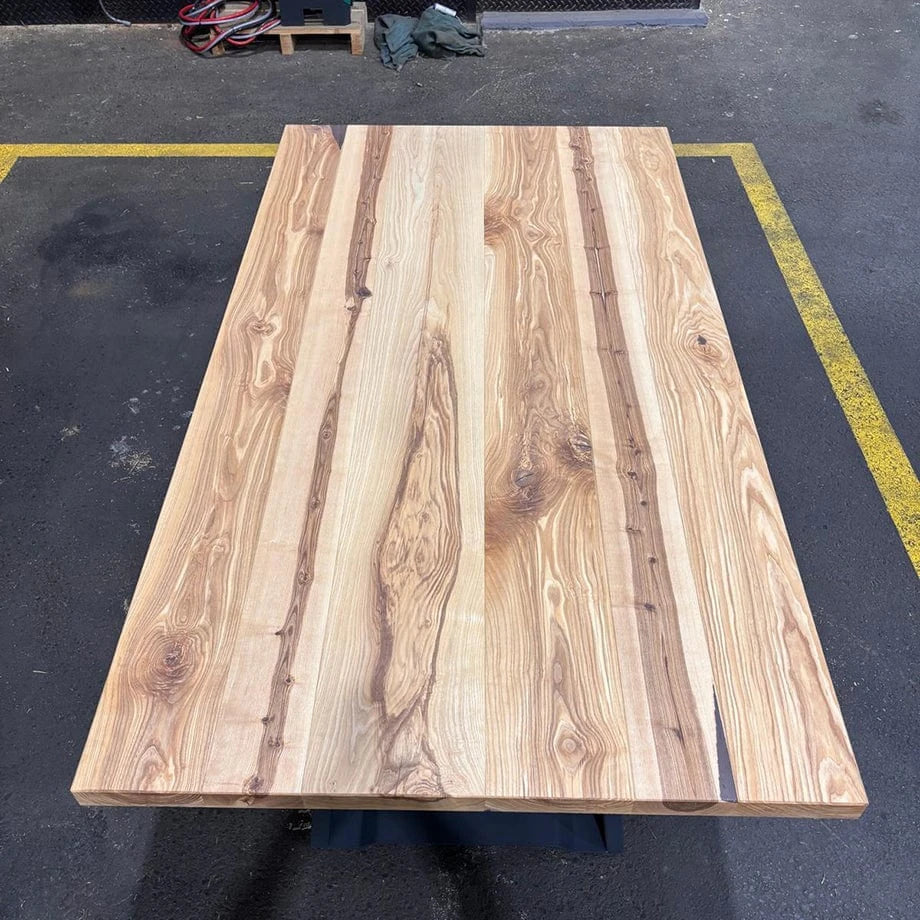 Tavolo i in legno di quercia massello NORBERT 90 x 180 cm -