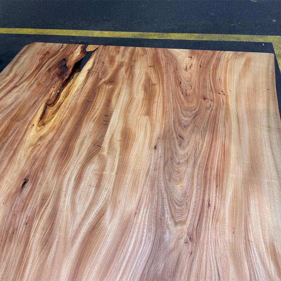 Tavolo i in legno di quercia massello NORBERT 90 x 180 cm -