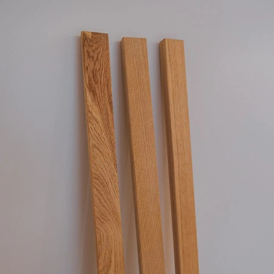 Outlet - Battiscopa in rovere nodoso, oliato naturale