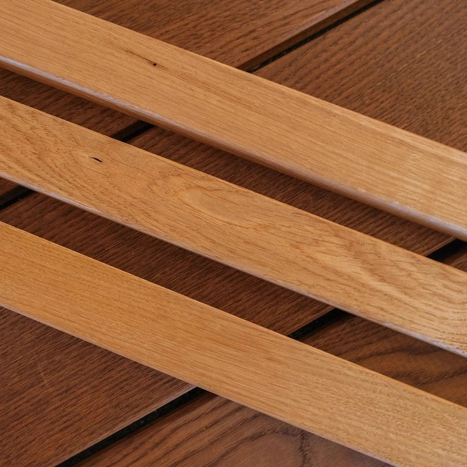 Outlet - Battiscopa in rovere nodoso, oliato naturale