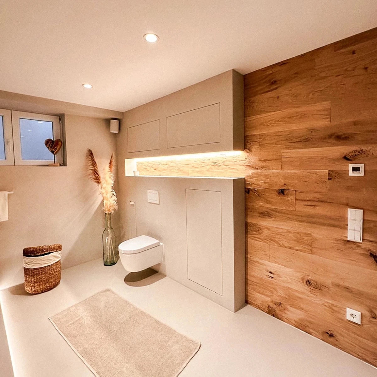 Rivestimento per pareti e soffitti in rovere massiccio XL spaccato