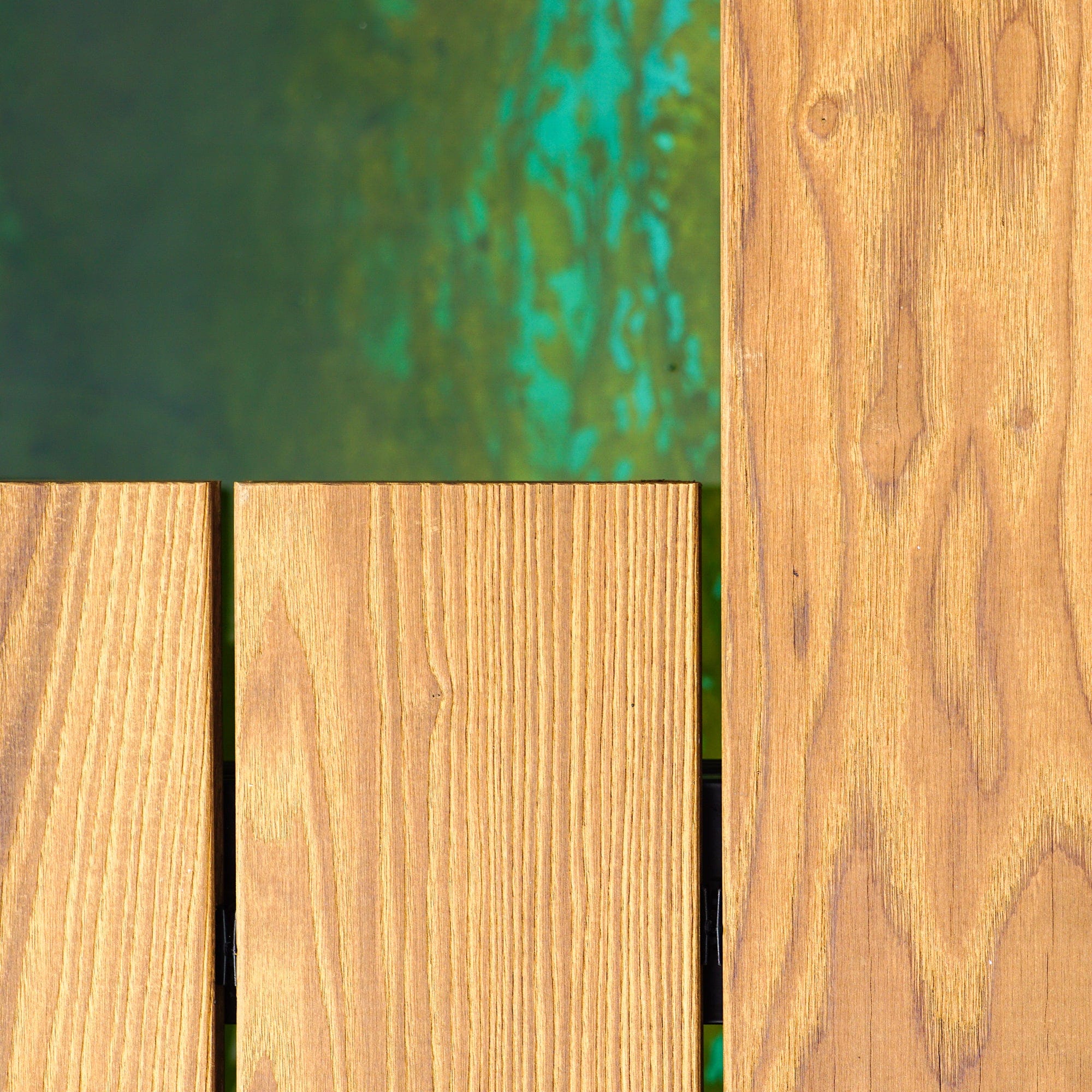 Decking board thermo ash