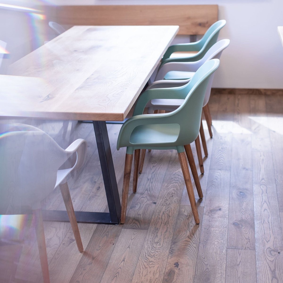 Flooring Oak Blackwashed Solid, Ready-to-Use Oiled