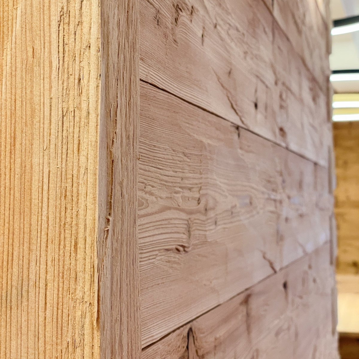 Larch Chopped Squared Timber 6x6 cm