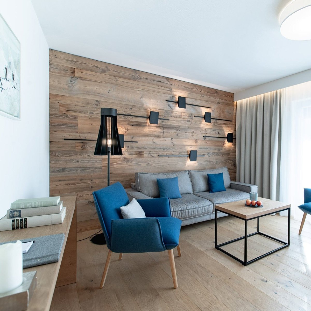 Rivestimento parete e soffitto in legno di recupero, bordo liscio