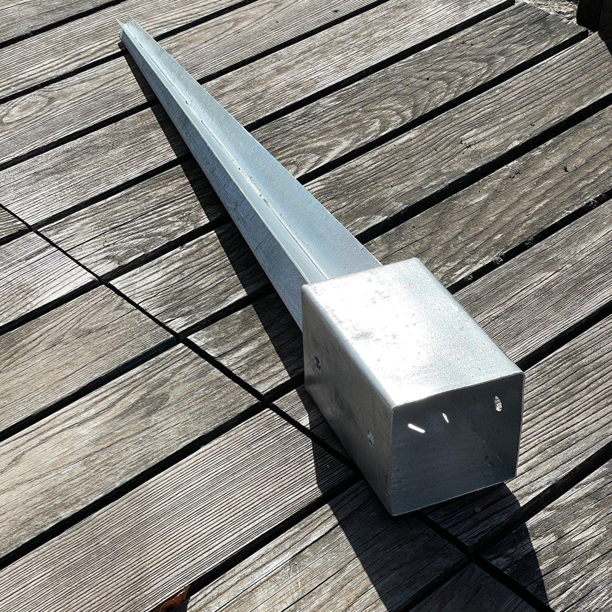 Galvanized drive-in ground sleeve