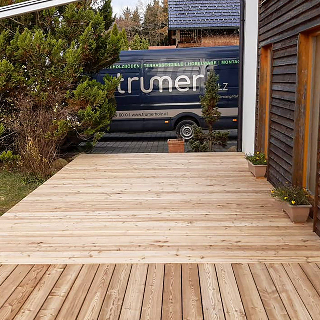 Decking Board Larch Smooth - Super Strong 28mm!