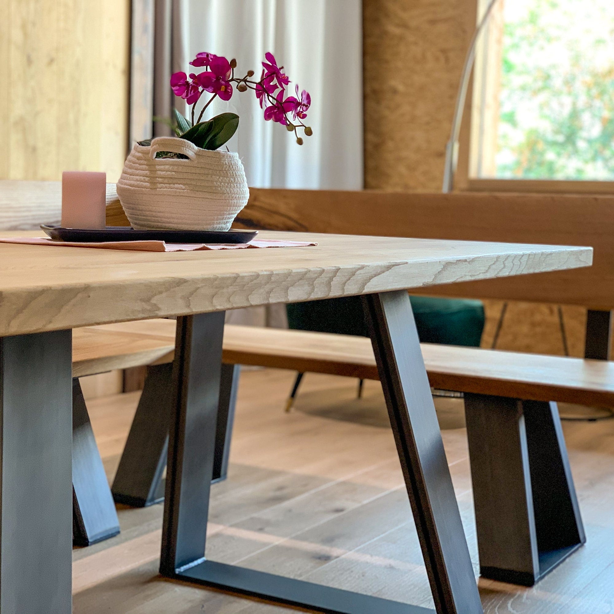 Tavolo Norbert 90 x 180 cm - Rovere massiccio