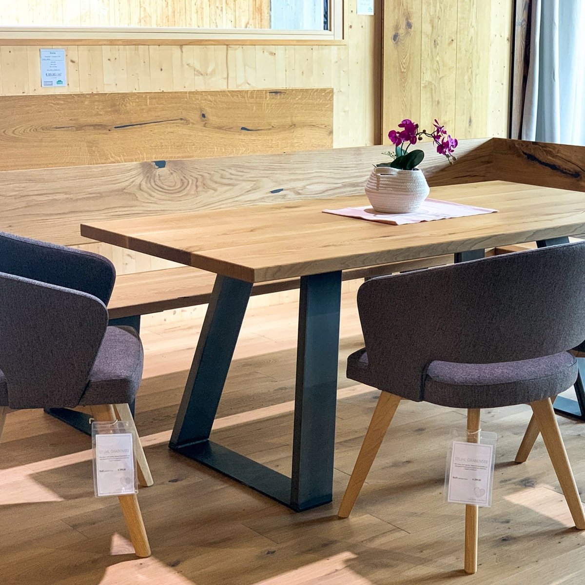 Set da pranzo in rovere massiccio 'SET Norbert'