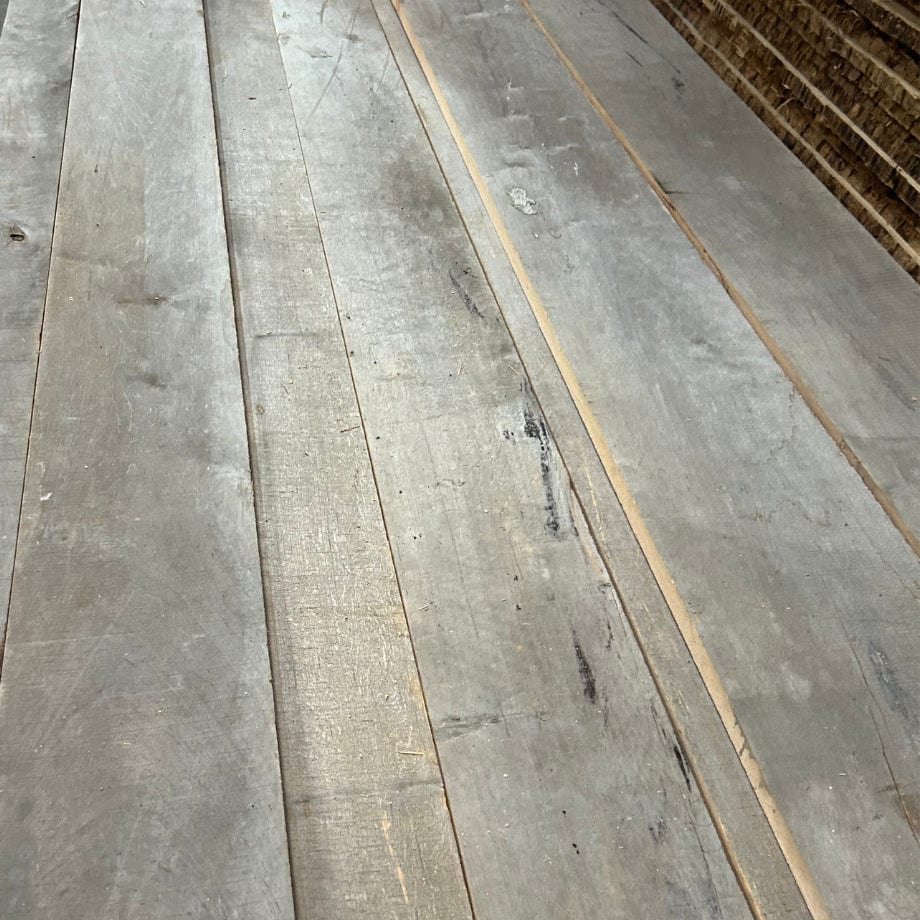 Outlet - Rivestimento per pareti e soffitti in legno antico a spigolo vivo - Ontano in grigio