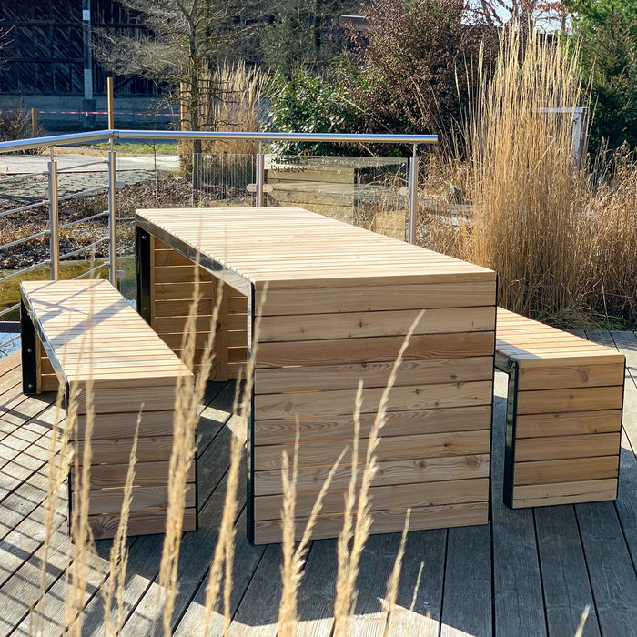 Set da giardino/terrazza in legno di larice  HOLZZAUBER