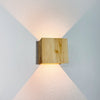 Lampada da parete in larice spaccato 'Waldlicht'