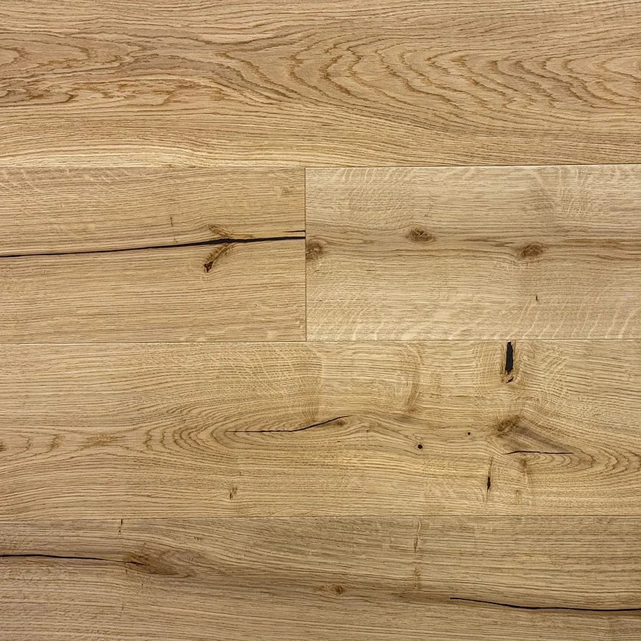 Oak flooring wideplank, naturaly oiled 3-layer parquet, brushed