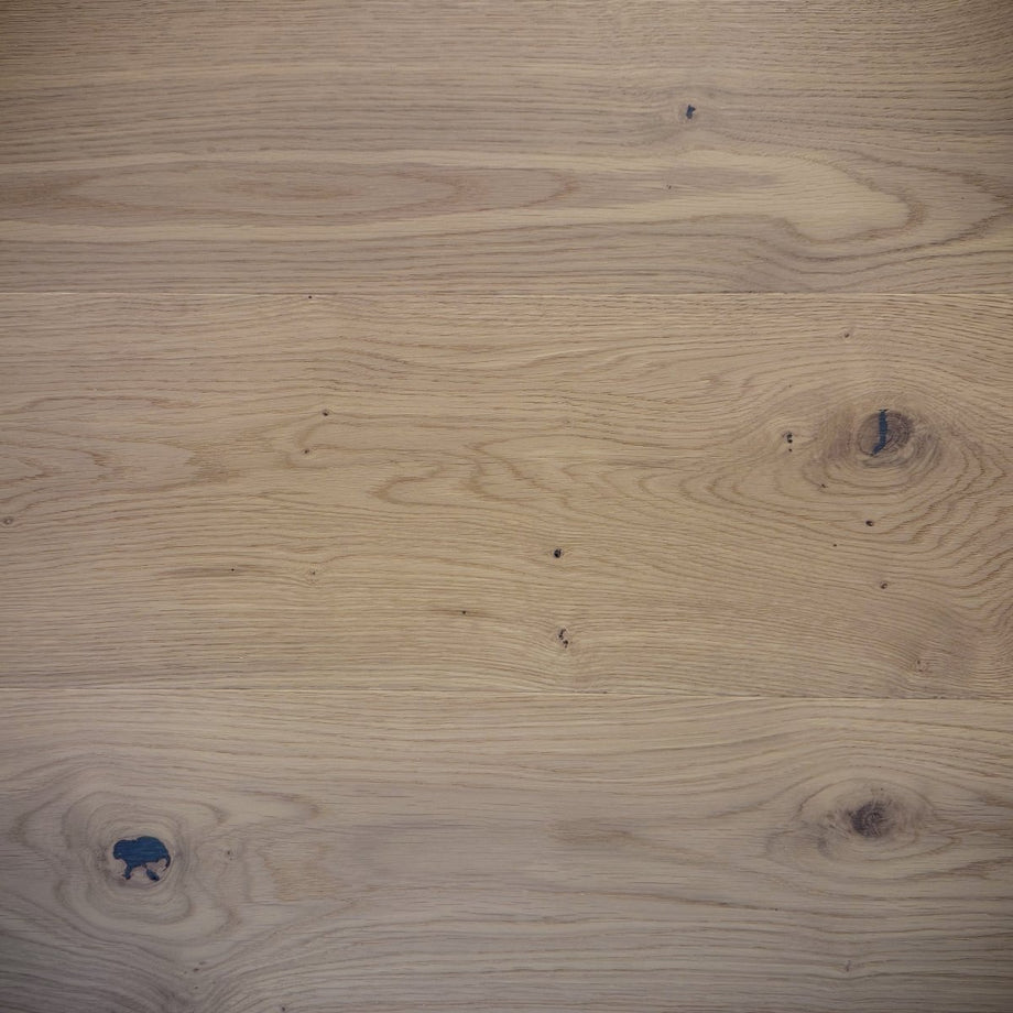 Rovere plancia rustica, oliato pearl, parquet a 3 strati, spazzolato