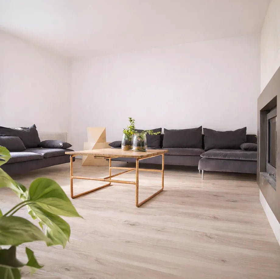 Rovere plancia rustica, oliato pearl, parquet a 3 strati, spazzolato