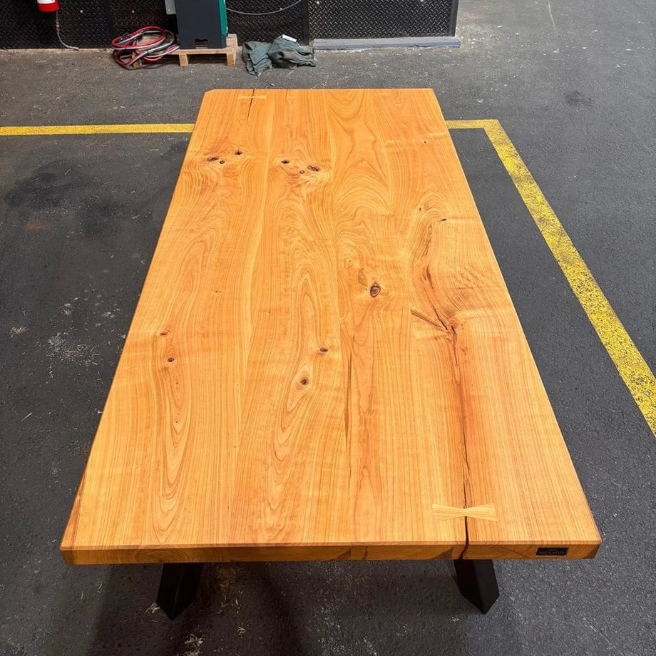 Tavolo i in legno di quercia massello  NORBERT 90 x 180 cm -