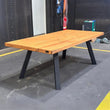 Tavolo i in legno di quercia massello  NORBERT 90 x 180 cm -