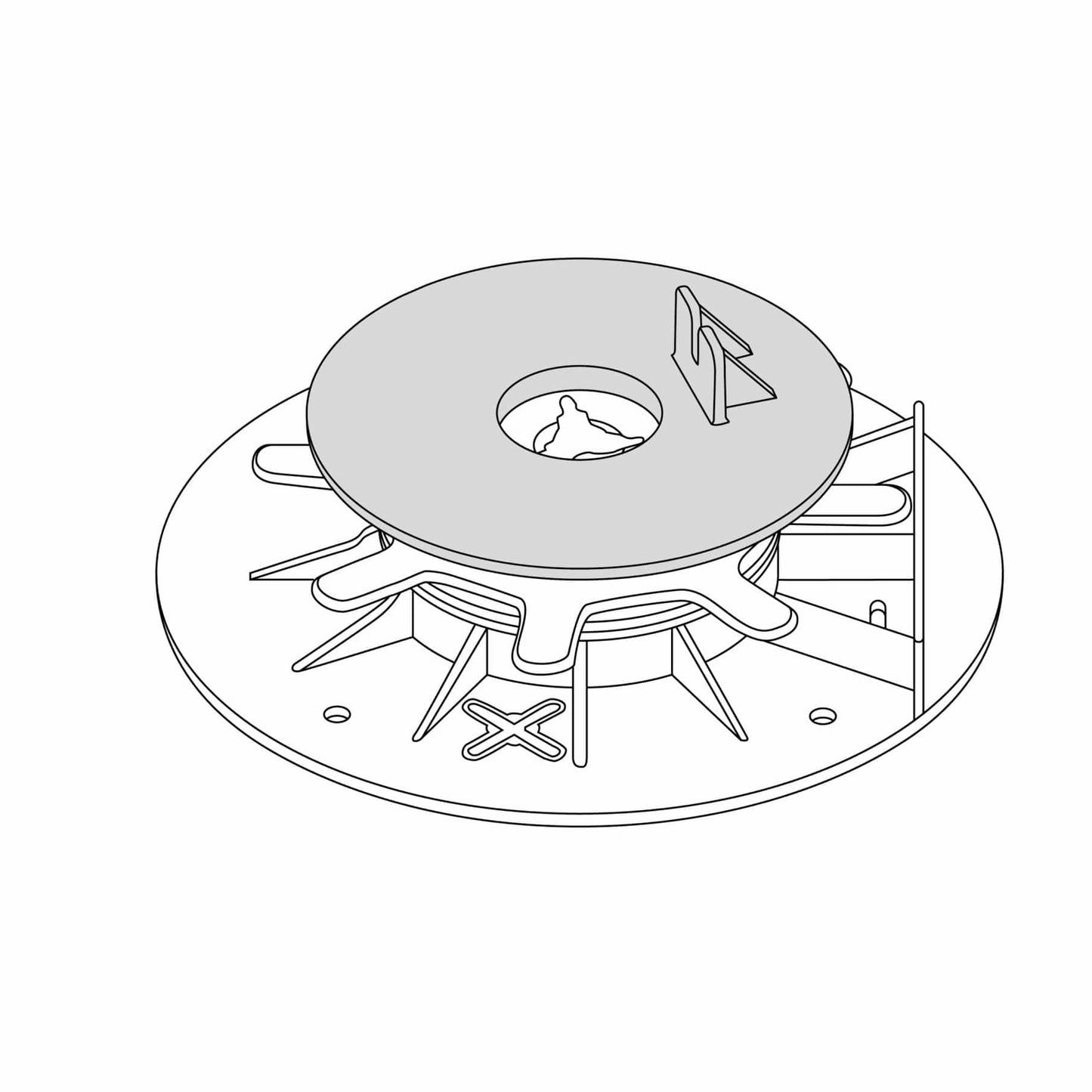 Decking Support Foot Lifto FU 80-120mm
