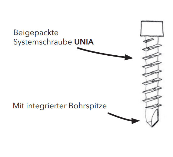 Connettore per facciate TIGA alluminio/zinco