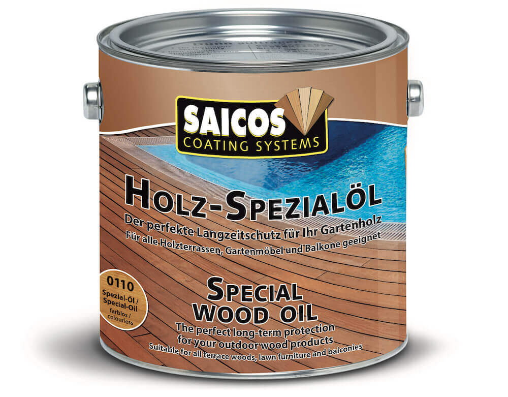 Saicos olio speciale per legno per terrazze 2,50 litri