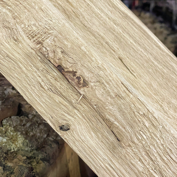 Wooden cover strip / end strip chopped oak