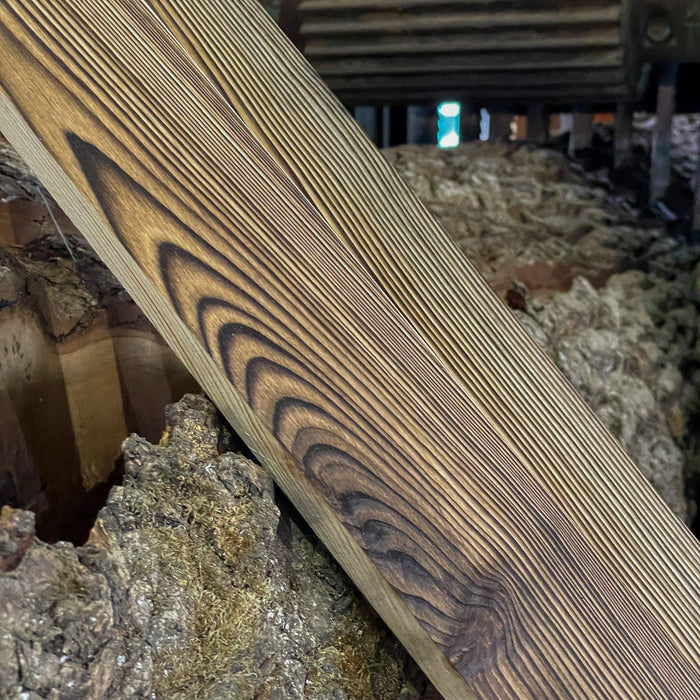 Holz Deckleiste / Abschlussleiste Kiefer Carbon