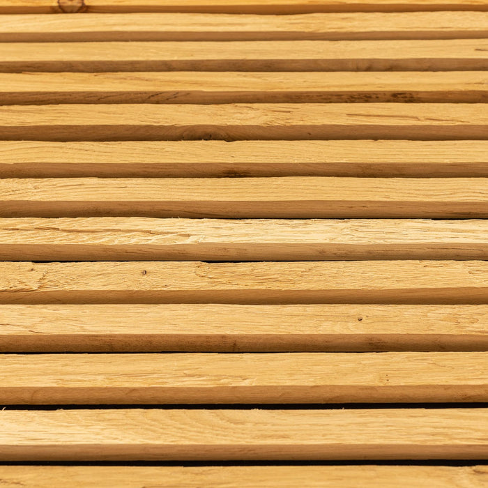 Acoustic Panel Solid Oak Wood, Chopped