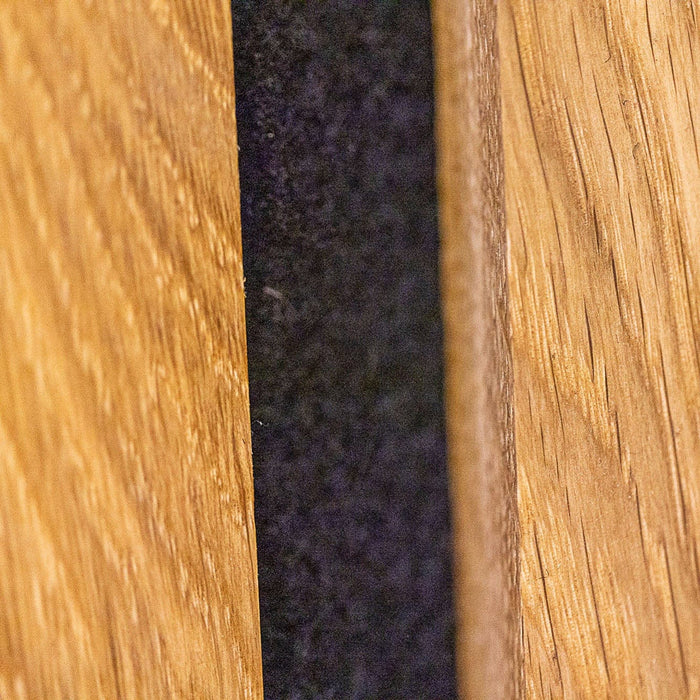 Acoustic Panel Solid Oak Wood, Smooth and Oiled