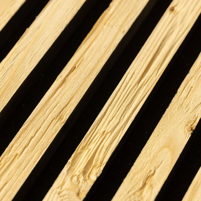 Pannello acustico in legno di abete tagliato