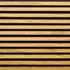 Pannello acustico in rovere massello tagliato