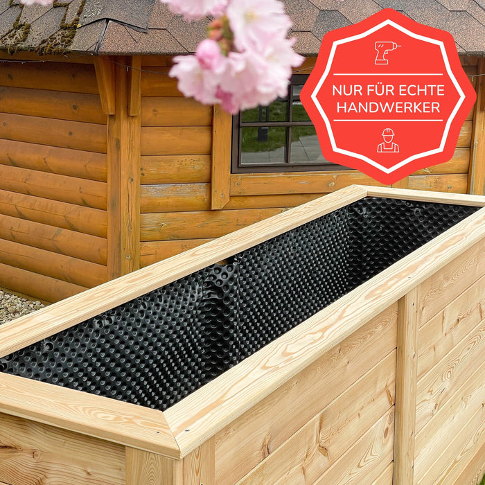 Raised bed made of larch wood PRAKTIKER SLIM - kit