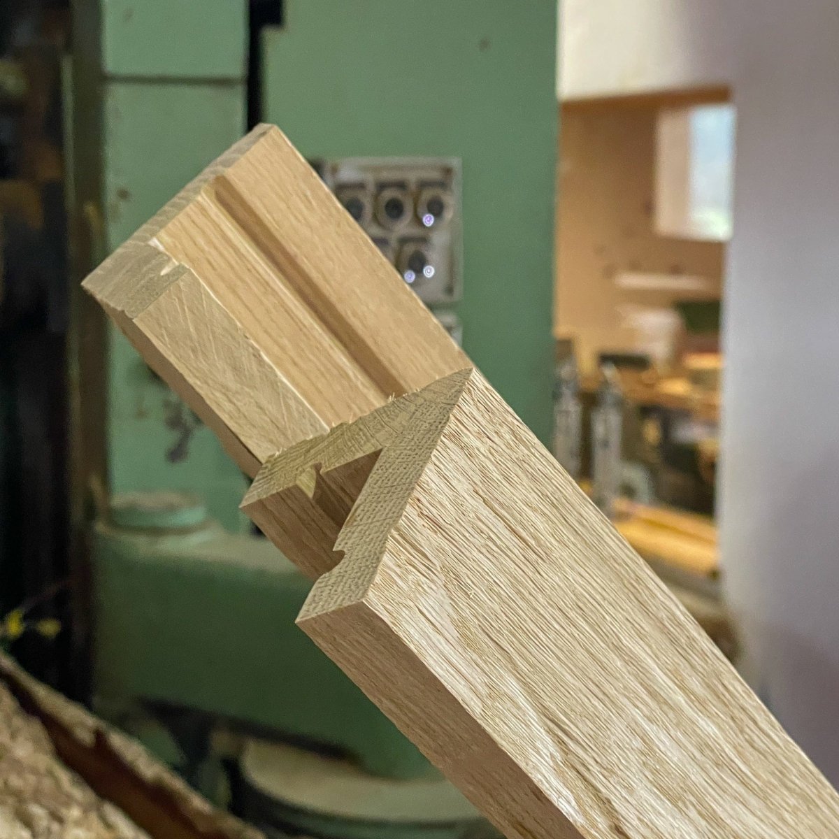 Deckleiste / Abschlussleiste Eiche gehackt