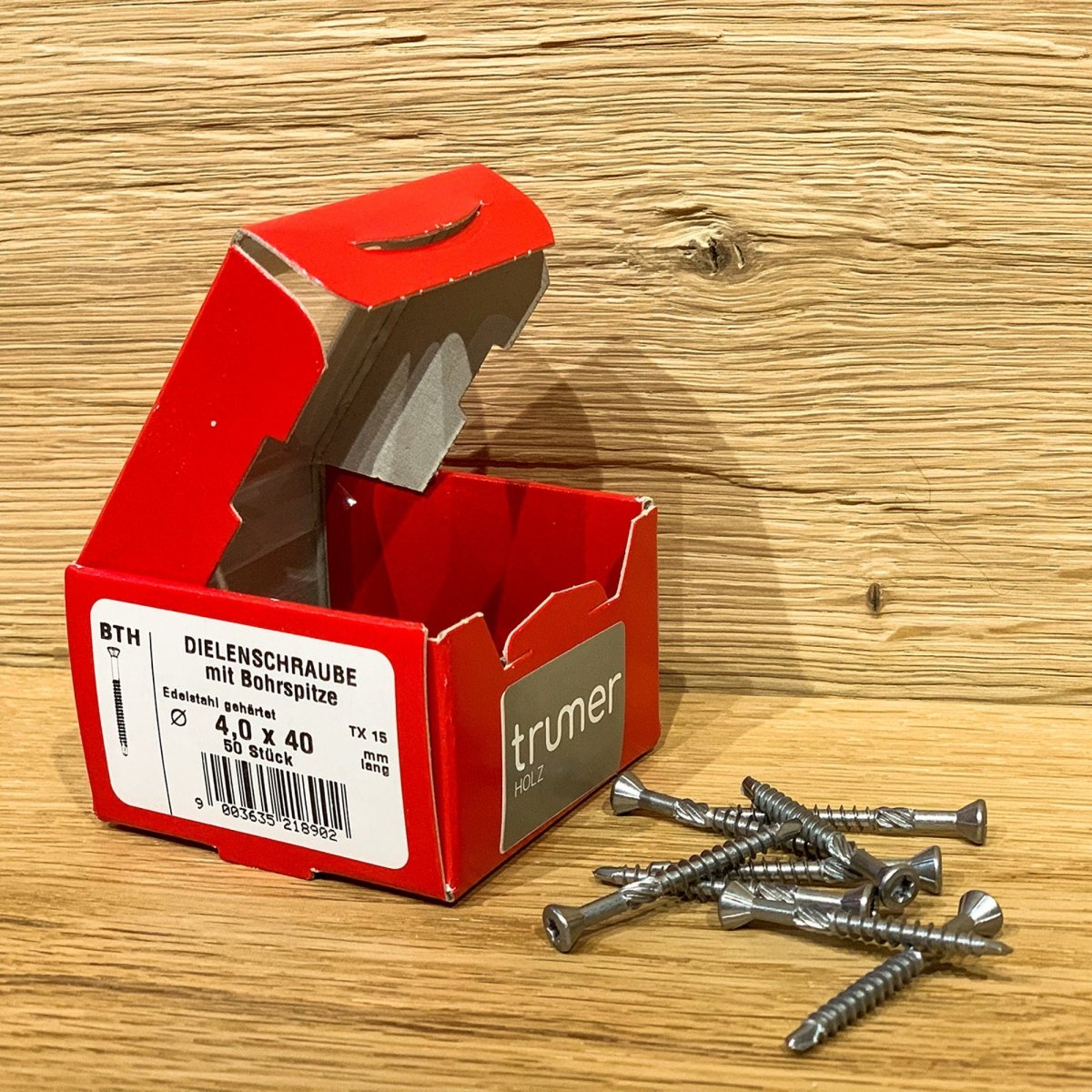 Dielenschrauben 4,0 x 40 Edelstahl