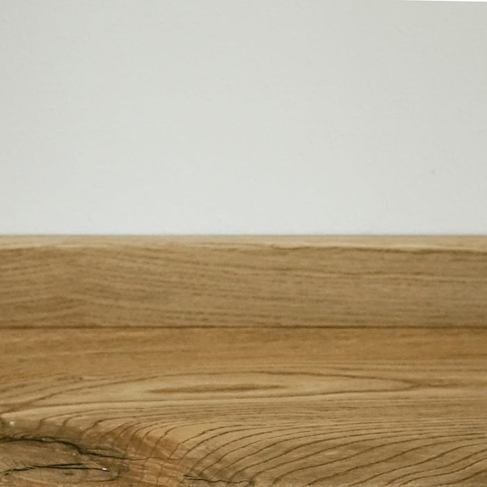 Battiscopa in legno con rivestimento in quercia SL 516, oliato,  naturale.