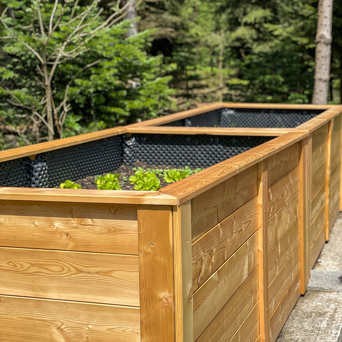 Raised bed made of larch wood PRAKTIKER - kit