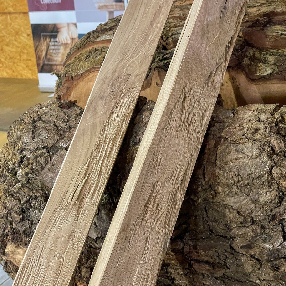 Deckleiste / Abschlussleiste Eiche gehackt