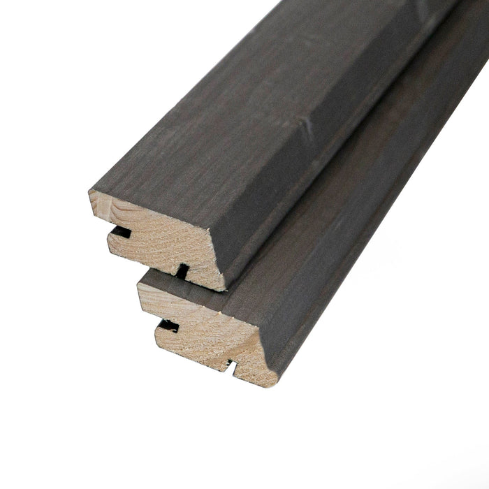 Facciata in legno larice Nordic Grey dall'aspetto grezzo