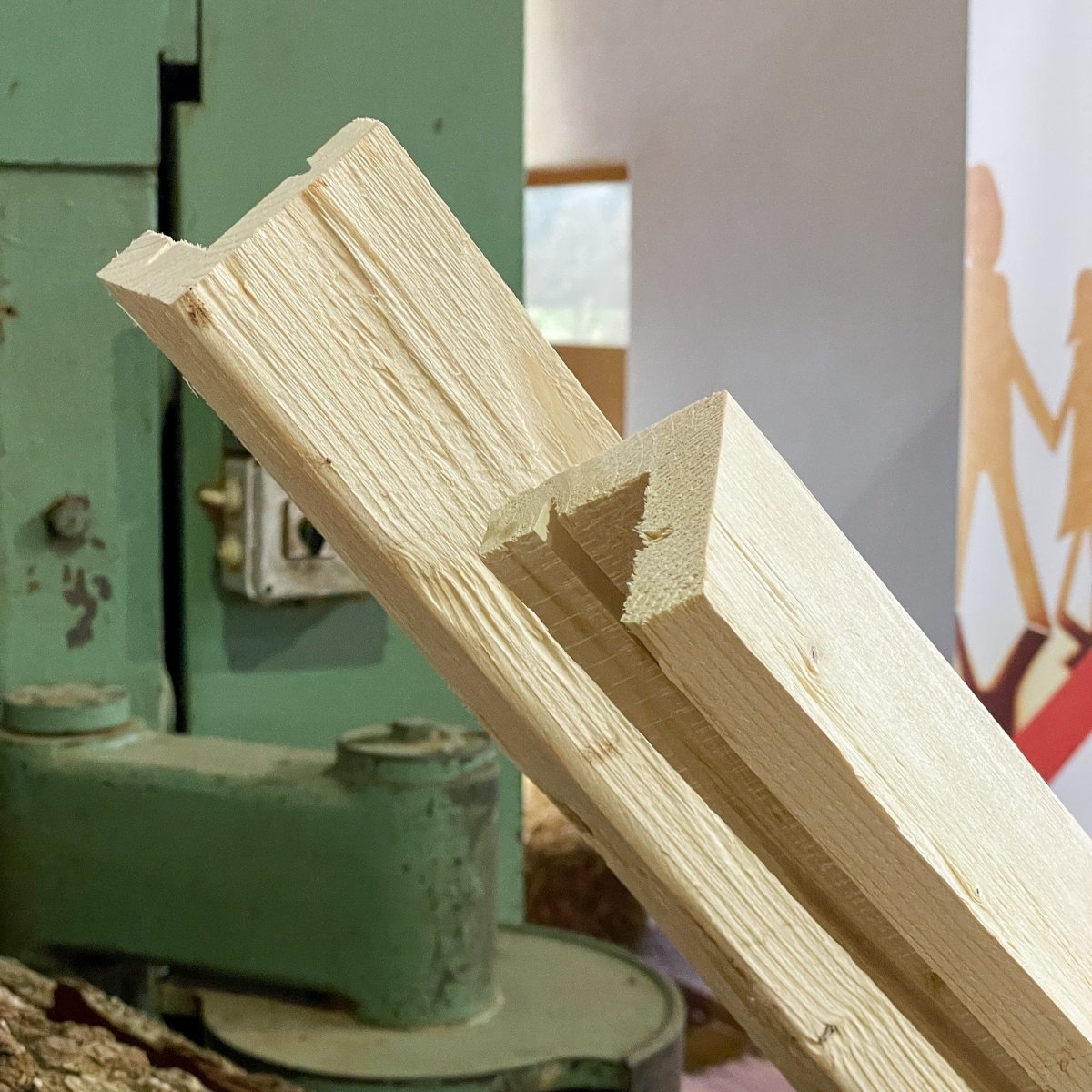 Deckleiste / Abschlussleiste Fichte natur gehackt