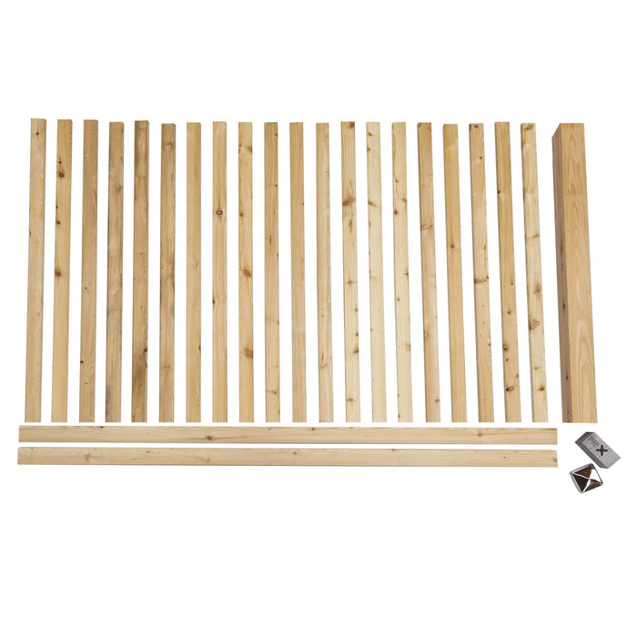 Wooden garden fence “Bleckwand” larch