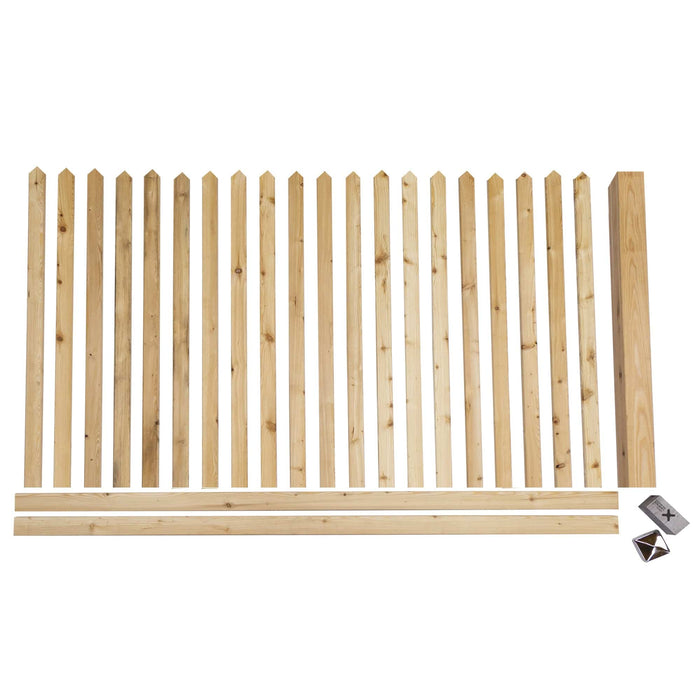 Wooden garden fence "Watzmann" larch