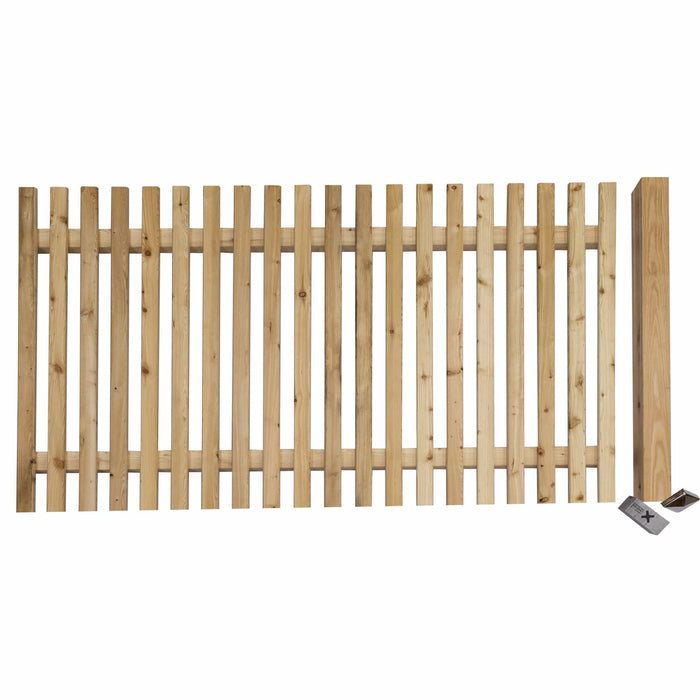 Wooden garden fence “Bleckwand” larch